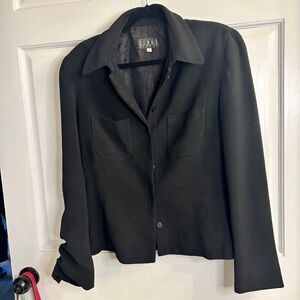 Vintage Y2K Women's Kenar Studio Blazer Black Size 12